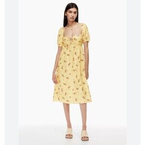 Wilfred Rowena 100% Linen Dress Womens 10 Boho Fairy